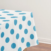 Nappe Cercles Pois bleu paon (In Situ)