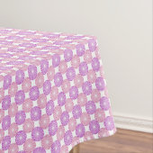 Nappe Cercles rose et violet motif (In Situ)
