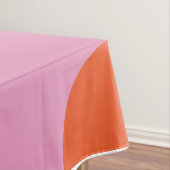 Nappe Cercles Semi Abstraits Orange Milieu de Siècle sur (In Situ)