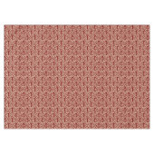 Nappe Cercles spirals abstraits beige doré sur marron (Devant (Horizontal))