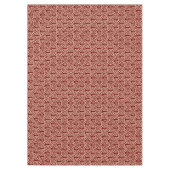 Nappe Cercles spirals abstraits beige doré sur marron (Devant)