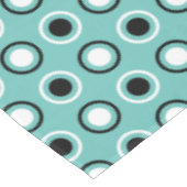 Nappe Cercles sur Turquoise (Angle)