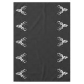 Nappe Cerf à queue blanche en argent sur impression en f (Devant)