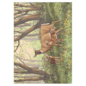 Nappe Cerf blanc et mignonnes crevettes jumelles au prin (Devant)