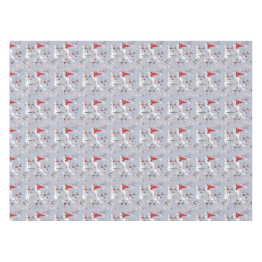 Nappe Cerf de Noël dans la forêt. Noël, cerf (Devant (Horizontal))