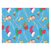 Nappe Cerf de Noël, ours et bougie (Devant (Horizontal))