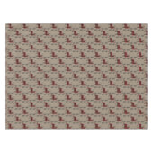 Nappe Cerfs communs de plaid de Buffalo sur Tan (Devant (Horizontal))