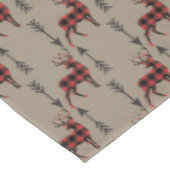 Nappe Cerfs communs de plaid de Buffalo sur Tan (Angle)