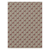 Nappe Cerfs communs de plaid de Buffalo sur Tan (Devant)
