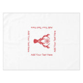 Nappe Cerfs communs rouges et blancs de mâle élégant de (Devant (Horizontal))