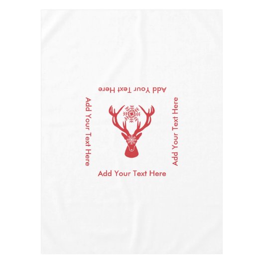 Nappe Cerfs communs rouges et blancs de mâle élégant de (Devant)