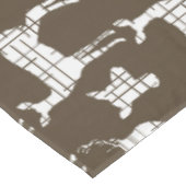 Nappe Cerfs communs rustiques blancs personnalisés sur (Angle)