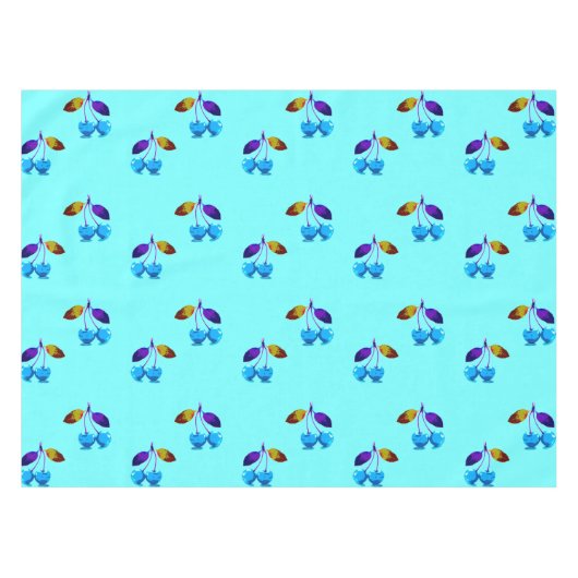 Nappe Cerises bleues vives (Devant (Horizontal))
