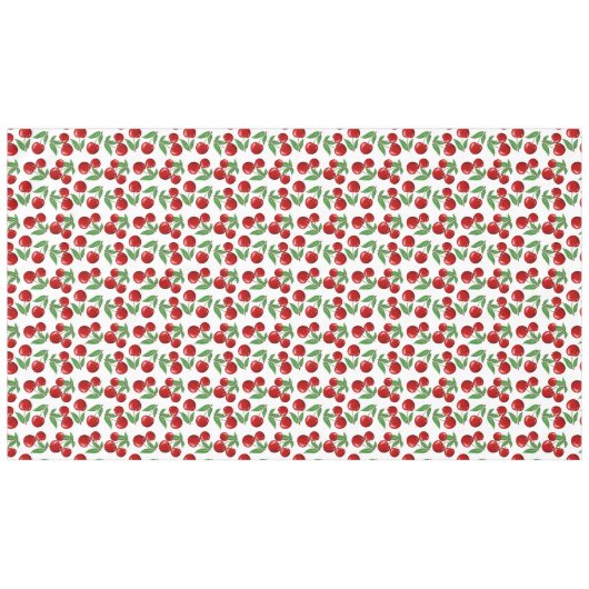 Nappe Cerises rouges partout sur Motif (Devant (Horizontal))