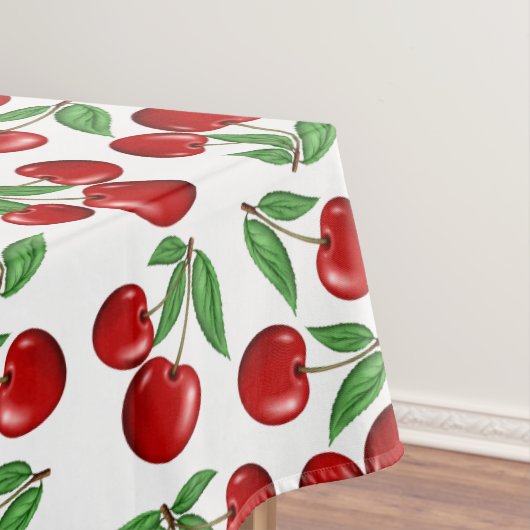 Nappe Cerises rouges partout sur Motif (In Situ)