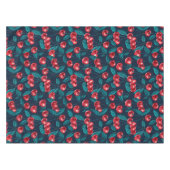 Nappe Cerises rouges sur bleu foncé (Devant (Horizontal))