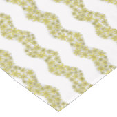 Nappe Chaîne de marguerite Fleur laide rayures jaune (Angle)