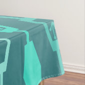 Nappe Chaînes modernes du milieu du siècle Turquoise (In Situ)