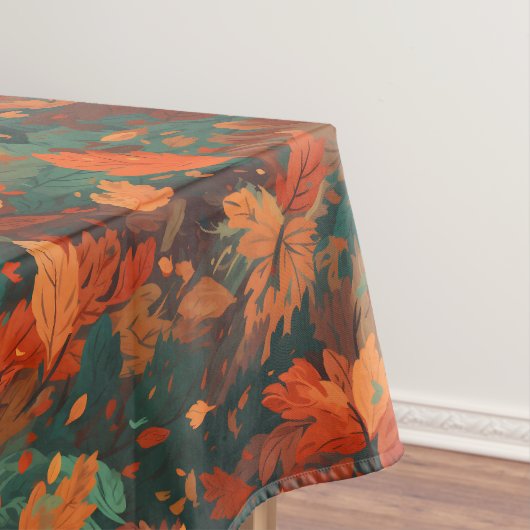 Nappe Chaleureux Feuilles rustiques d'aquarelle - Boho e (In Situ)