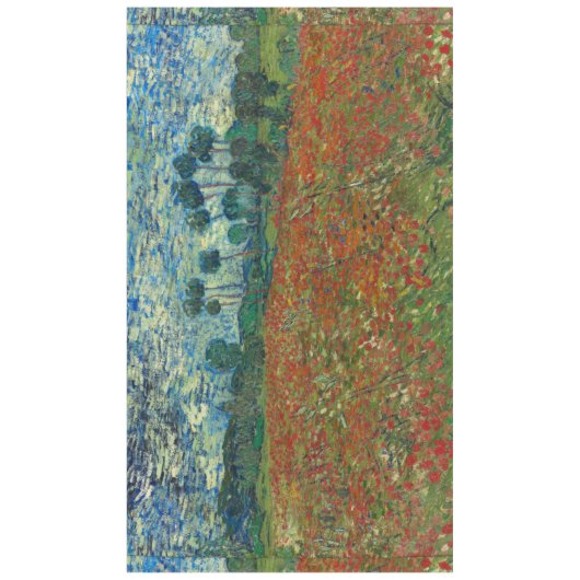 Nappe Champ de pavot par Vincent van Gogh (Devant)