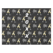 Nappe Champagne Gold Black Verre Confetti Moderne Ta (Devant (Horizontal))