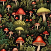 Nappe Champêtre aux Champignons - Palette Douce de