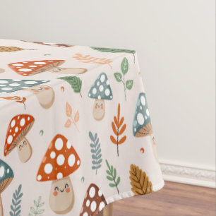 Nappe Champignon, Feuillage d'automne, Motif de la natur