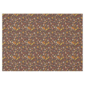 Nappe Champignons sauvages sur brun (Devant (Horizontal))