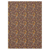 Nappe Champignons sauvages sur brun (Devant)