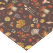 Nappe Champignons sauvages sur brun (Angle)