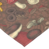 Nappe Champignons sauvages sur brun (Angle)