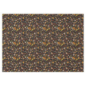 Nappe Champignons sauvages sur le noir (Devant (Horizontal))