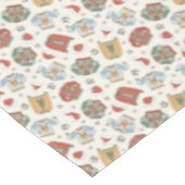 Nappe Chandails de Noël et Motif Casquette (Angle)