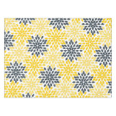 Nappe Charbon jaune et gris Moderne Floral (Devant (Horizontal))
