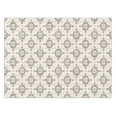 Nappe Charcoal & Blush French Damask Tablecloth (Devant (Horizontal))