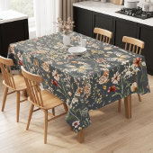 Nappe Charcoal Gray Boho Wildflowers