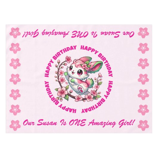 Nappe Charming Sakura Bunny (Devant (Horizontal))