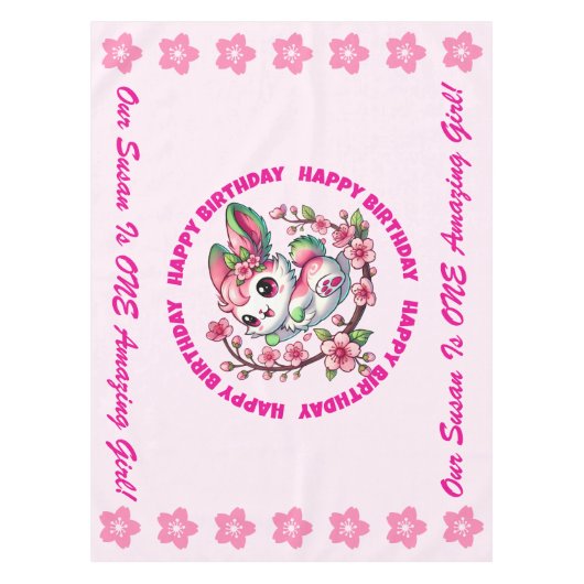 Nappe Charming Sakura Bunny (Devant)