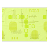 Nappe Chartreuse Abstraite en tissu d'écorce atomique (Devant (Horizontal))