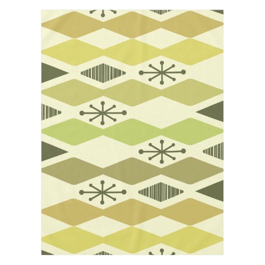 Nappe Chartreuse géométrique de l'ère atomique (Devant)