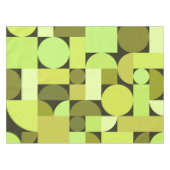 Nappe Chartreuse géométrique moderne du milieu du siècle (Devant (Horizontal))