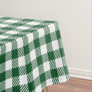 Nappe Chasseur rustique Green En vichy Buffalo Plaid
