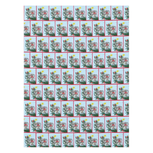 Nappe Chat d'arbre de Noël à pendre drôle (Devant)