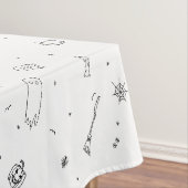 Nappe Chat de Halloween heureux & citrouille (In Situ)