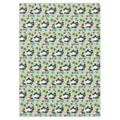 Nappe Chat de Noël noir blanc Tuxedo (Devant)