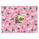 Nappe Chat de Noël rose (Devant (Horizontal))