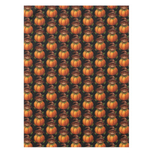 NAPPE CHAT DRÔLE CITROUILLE MIGNON