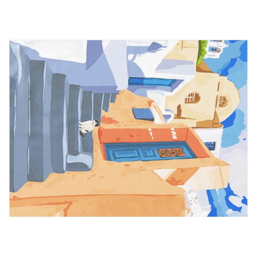 Nappe Chat en Grèce, Architecture Tropical Exotic Travel (Devant (Horizontal))