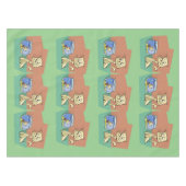 Nappe Chat et cuvette de poisson (Devant (Horizontal))
