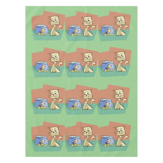 Nappe Chat et cuvette de poisson (Devant)
